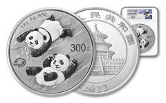 2022 China 1-Kilo Silver Panda NGC PF70UC w/Shenyang Mint Identification & Huang Signature