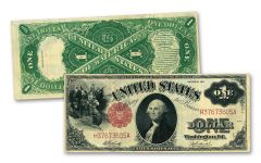 $1 1917 WASHINGTON LEGAL TENDER NOTE VG-FINE 