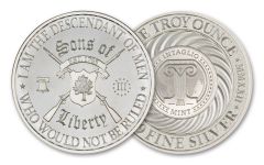 Intaglio Mint 1 oz Silver Sons of Liberty Type 2 Round BU
