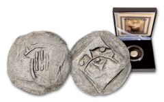 1250–1331 Schwabisch Hall Silver Right Hand of God Heller Coin 