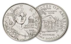 1999-P Dolley Madison Silver Dollar BU