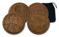 1931-S 1 CENT LINCOLN VG-F W-6PC 1930-1939-S G-VG