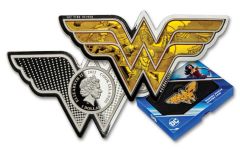 2022 Cook Islands $1 1oz Silver Wonder Woman shaped Proof Coin w/ogp