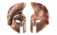 Solomon Islands 2023 $10 10oz Silver Trojan Helmet Antiqued
