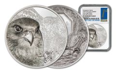 Mongolia 2023 Falcon Ultra High Relief 3oz Silver Proof Coin NGC PF70 FDI