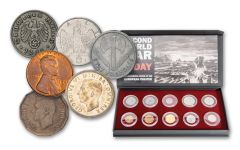10PC World War II Coins of D-Day Box Set