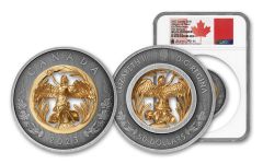 Canada 2023 Allegory of Peace Silver Gilt $50 Coin NGC MS70 FR Taylor Signed Label