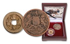 2PC China/Great Britain Coins of the Opium War Box Set