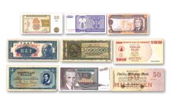9PC Hyperinflation World Bank Notes