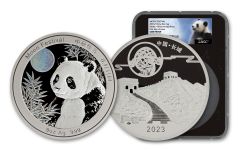 China 2023 8oz Silver Moon Festival Panda NGC Gem Proof FDI BC