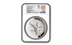 2023 Australia $30 Kilo Silver Wedge Tailed Eagle Ultra High Relief Proof NGC PF70UC First Day of Issue w/Mercanti Signature