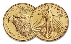 2024 $5 1/10 oz American Gold Eagle BU