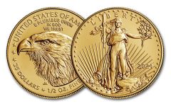 2024 $25 1/2 oz American Gold Eagle BU