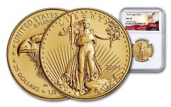 2024 $25 1/2 oz American Gold Eagle NGC MS70 First Releases Exclusive Eagle Label
