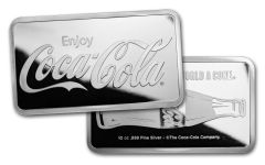 2023 PAMP 10-oz Silver Coca-Cola Bar Reverse Proof