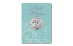 2024 $1 1oz Silver Eagle BU Best Wishes Card