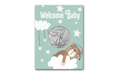 2024 $1 1oz Silver Eagle BU New Baby Card