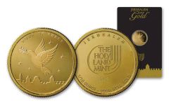 Israel 2024  1/10oz Gold Dove of Peace Round