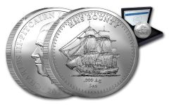 Pitcairn Islands 2024 $10 5oz Silver HMS Bounty Proof