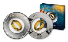 Samoa 2024 $2 2oz Silver Lord of the Rings The One Ring Proof-Like