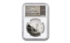 2023 South Africa 1-oz Silver Krugerrand Proof NGC PF70UC First Day of Issue w/South African Mint Label