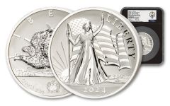 Samoa 2024 UHR Light of Liberty - Susan Taylor 5oz Silver Enhanced Reverse Proof $15 NGC PF70 BC FDI Exclusive Taylor Signed Label