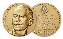 US Mint  1 5/16 inch Barack Obama 1st Term Bronze Medal