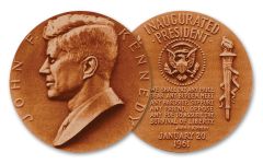 US Mint  3 inch John F. Kennedy Bronze Medal