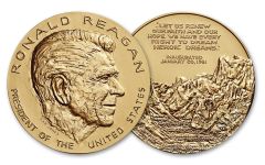 US Mint  1 5/16 inch Ronald Reagan Bronze Medal
