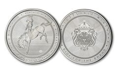 Scottsdale Mint 1oz Silver Cowboy BU w/ Buffalo Privy