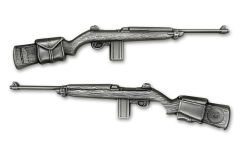 Chad 2024 10,000FR 2oz Silver Famous Rifles M1 Carbine Antiqued BU