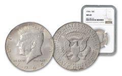 1964 50 CENT KENNEDY NGC MS65