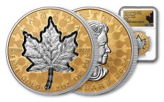 Canada 2024 2oz Gold Super Incuse Maple Leaf $200 NGC PF70 FDI Gold Incuse Maple Label