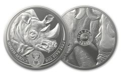 South Africa 2022 1oz Silver Big5 Series II Rhino Proof