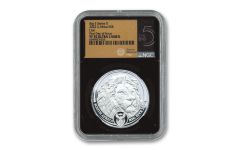 2022 South Africa 1-oz Silver Big 5 Series II Lion NGC PF70UC First Day of Issue 
