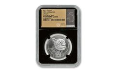 2023 South Africa 1-oz Silver Big 5 Series II Leopard NGC PF70UC First Day of Issue