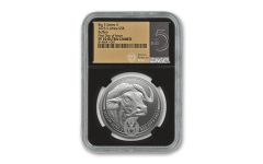 2023 South Africa 1-oz Silver Big 5 Series II Buffalo NGC PF70UC First Day of Issue