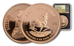 South Africa 2024 2oz Gold Krugerrand NGC PF70UC "One of the First 108 Struck" First Day of Production