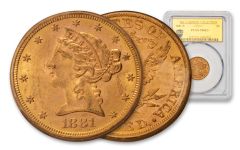 1881-S $5 Gold Liberty Fairmont Collection PCGS MS62+