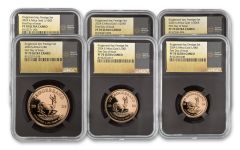2024 South Africa Gold Krugerrand 6-pc Prestige Set NGC PF70UC First Day of Issue 