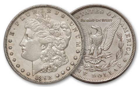 1892-P Morgan Silver Dollar XF | GovMint.com