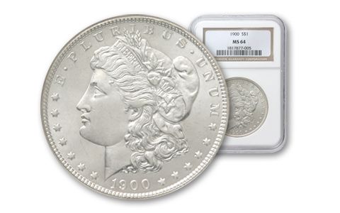 1900-P Morgan Silver Dollar NGC/PCGS MS64