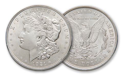 1921 morgan dollar silver au govmint