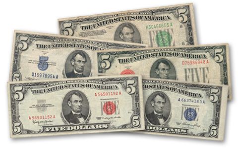 Rare 5 Dollar Bill