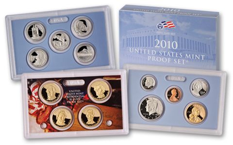 2010 Proof Presidential Dollar Set in Original US Government Packaging 