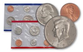 1996  U.S MINT SETS Produced  BY U.S MINT w/50th W mint  dime 