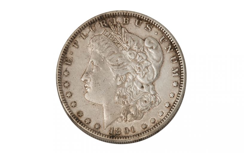 1891 US Philadelphia Morgan Silver Dollar Coin XF | GovMint.com
