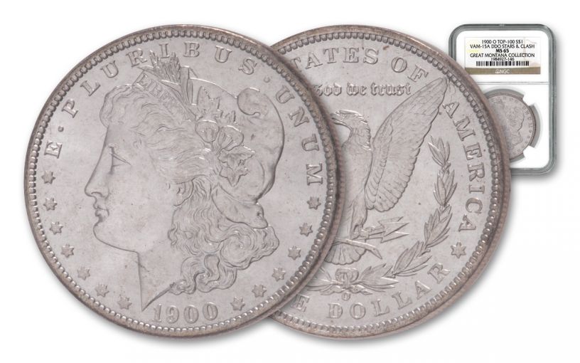 1900-O Morgan Silver Dollar NGC MS65 VAM-15A - Great Montana Collection