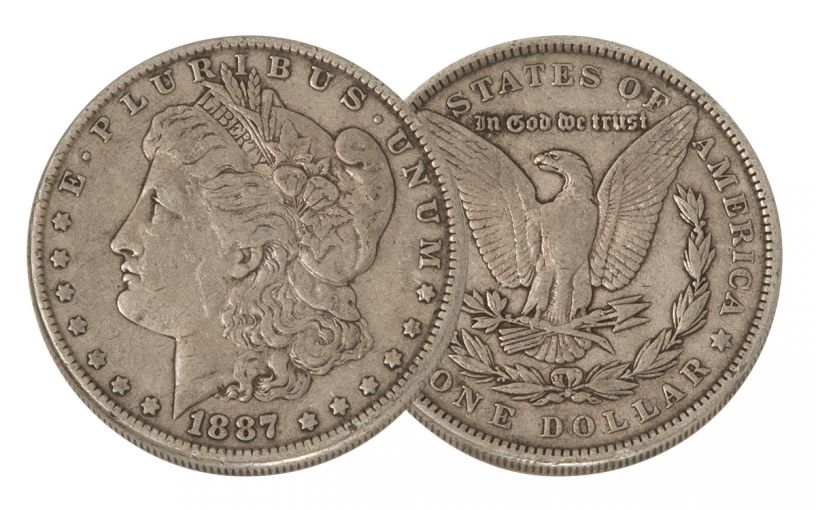 1887-P Morgan Silver Dollar VF