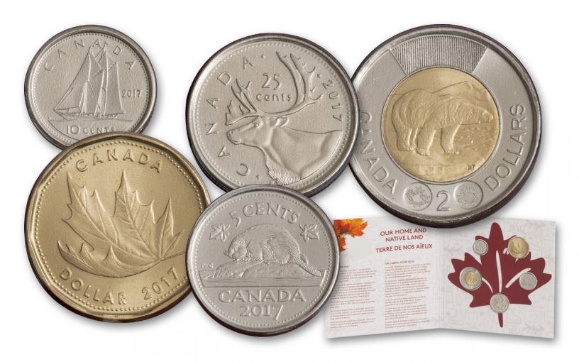 2017 Canada Our Home and Native Land 5 Piece Set 